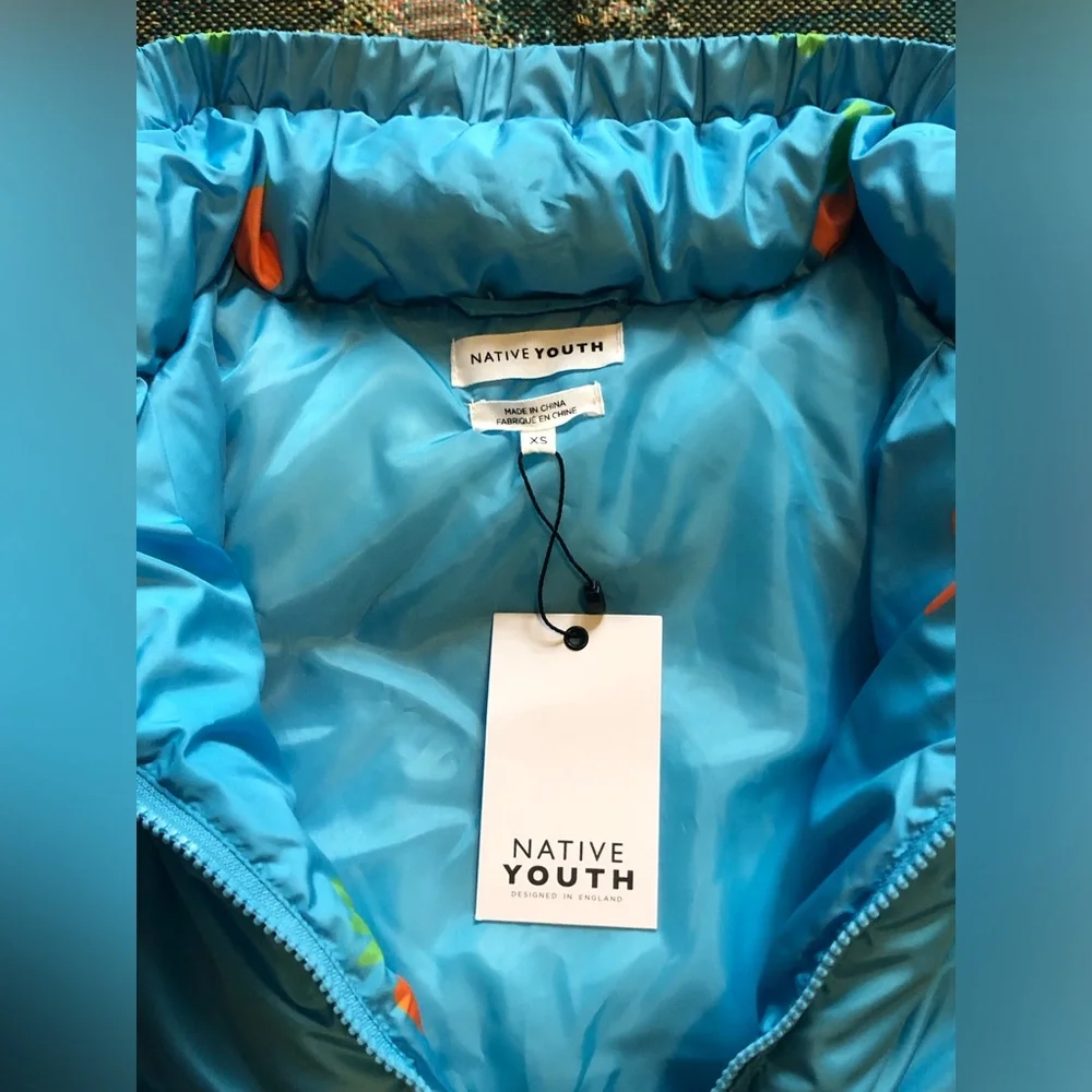 Native Youth Oversized Funnel Neck Puffer Jacket - Picture 8 of 13